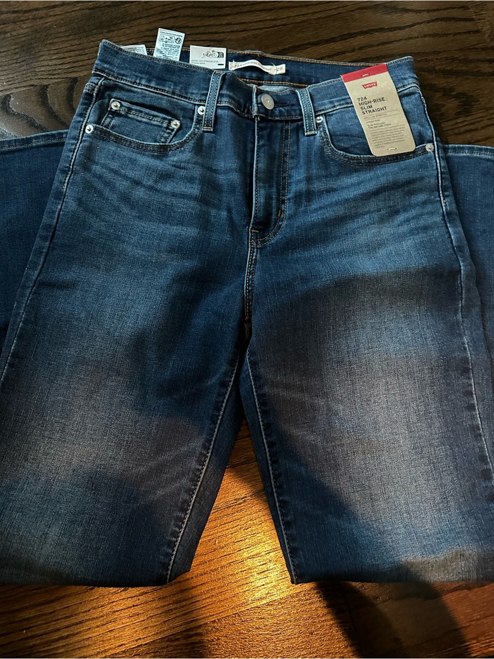 Levi's Women's Dark Indigo Straight Leg Jeans 28x30
